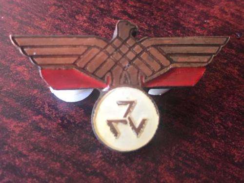AWB BREAST BADGE- 2 PINS-METAL & ENAMEL