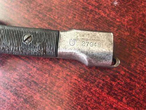 FN FAL RIFLE BAYONET-TOTAL LENGTH 32 CM