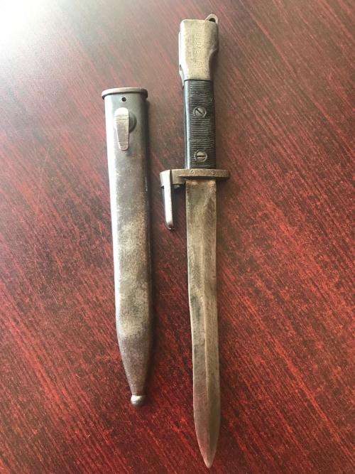 FN FAL RIFLE BAYONET-TOTAL LENGTH 32 CM