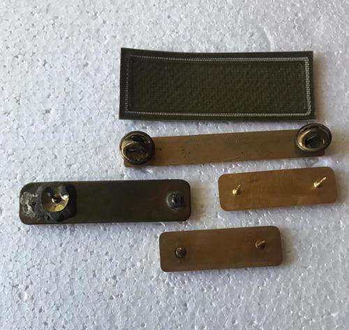 SADF PERIOD SELECTION OF NAME BADGES- 5 IN TOTAL