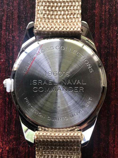 REPLICA OF THE ISRAELI NAVAL COMMANDOS WATCH -1960'S-COMES WITH 15 PAGE BOOKLET ON THE HISTORY BEHIN