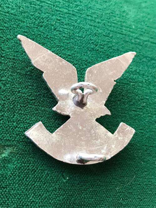 RHODESIA SELOUS SCOUTS ANODISED CAP BADGE-ORIGINAL- 2 LUGS- WORN 1974-1980