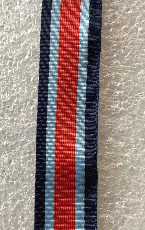 MINIATURE MILITARY MERRET MEDAL RIBBON-SOLD IN 15 CM PIECES