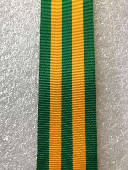 SADF 30 YEARS GOOD SERVICE MEDAL RIBBON- FULL SIZE- SOLD IN 15 CM LENGTHS