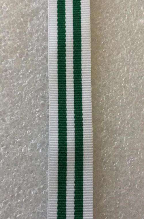 SADF 20 YEAR GOOD SERVICE MINIATURE MEDAL RIBBON-SOLD IN LENGTHS OF 15 CM