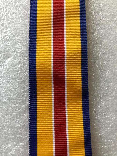 MINIATURE SA SERVICE MEDAL RIBBON FOR MK & APLA-SOLD IN 15CM LENGTHS