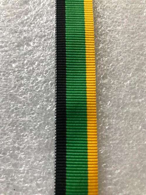 MINIATURE MK 20 YEAR SERVICE MEDAL RIBBON-SOLD IN 15CM LENGTHS