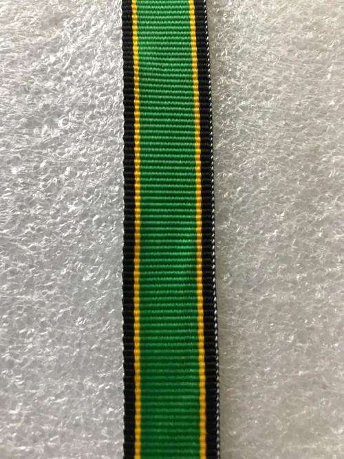 MINIATURE APLA 30 YEARS SERVICE MEDAL RIBBON-SOLD IN 15CM LENGTHS