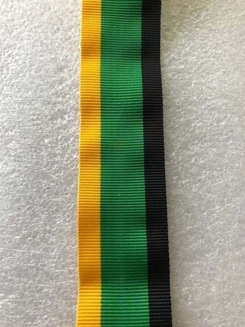 MINIATURE MK 10 YEARS SERVICE MEDAL RIBBON-SOLD IN 15CM LENGTHS