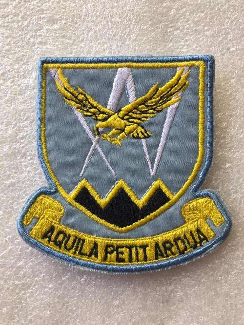 15 SQUADRON PATCH-WORN 1970'S TO MID 1990'S ON RIGHT UPPER ARM