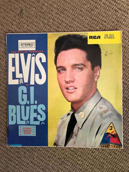 ELVIS G.I. BLUES VINYL LP-GOOD CONDITION