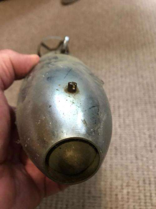 INERT WW2 MORTAR BOMB 75 MM-TOTAL LENGTH 45CM-NO MARKINGS