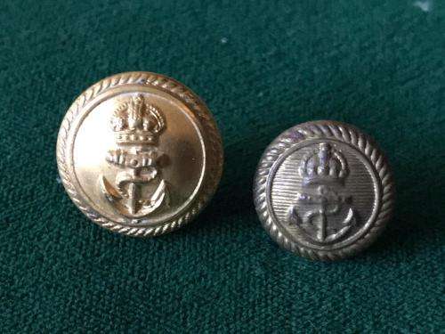 SA NAVY BUTTONS PRIOR TO 2003-MEASURES 17 AND 14 MM