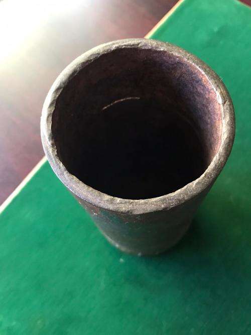 BOER WAR 15 POUNDER ARTILLERY,SHRAPNEL CASING,MARKED & DATED 1899-ALSO WITH MAKERS MARKINGS ON THE