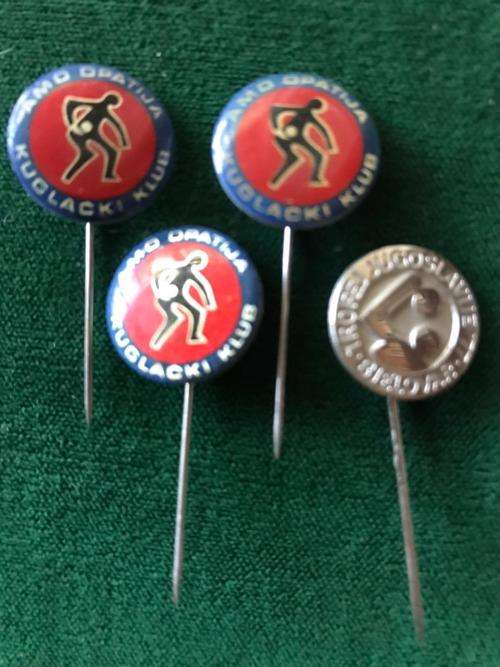 SPORT RELATED PINS -1970`S-80- 4 SOLD TOGETHER