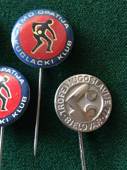 SPORT RELATED PINS -1970`S-80- 4 SOLD TOGETHER