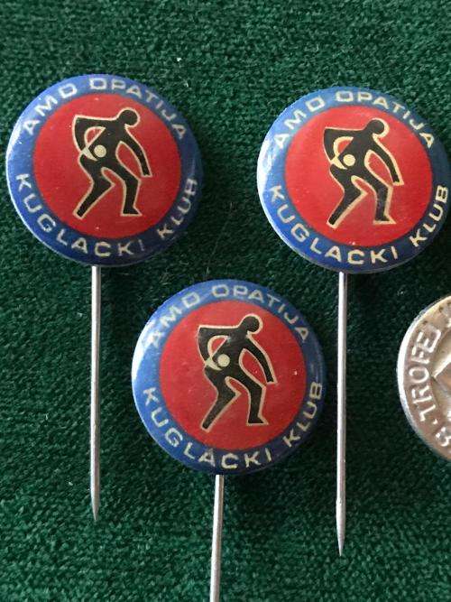 SPORT RELATED PINS -1970`S-80- 4 SOLD TOGETHER