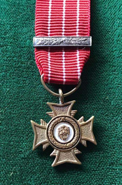 MINIATURE BRONZE CROSS OF RHODESIA (B.C.R.)- ORIGINAL- (NOT PART OF REPRODUCTION SET)