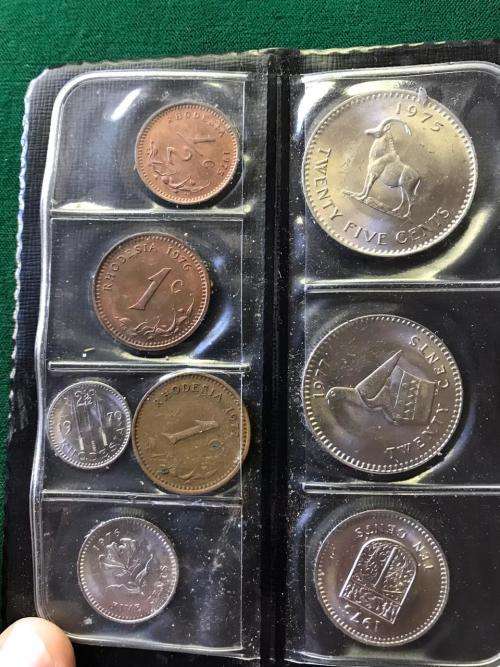 RHODESIA COIN SET OF THE 1970'S