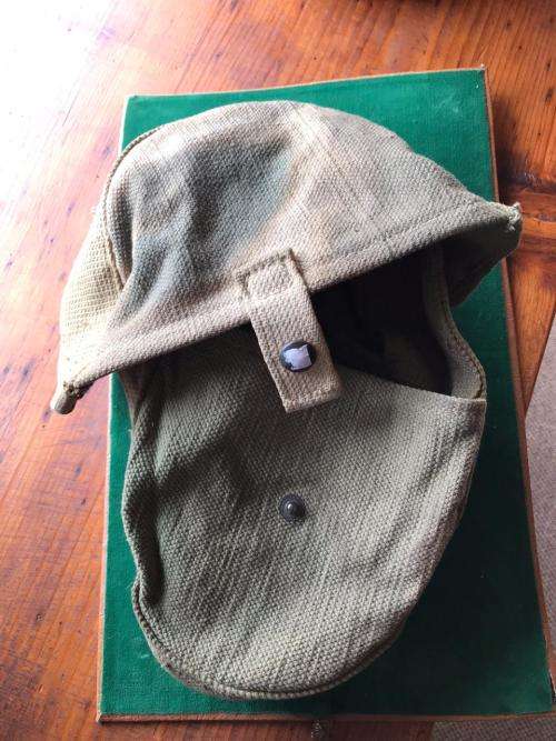 LMG MACHINE GUN ,AMMO DRUM WEBBING POUCH-DATED AND MARKED WW2