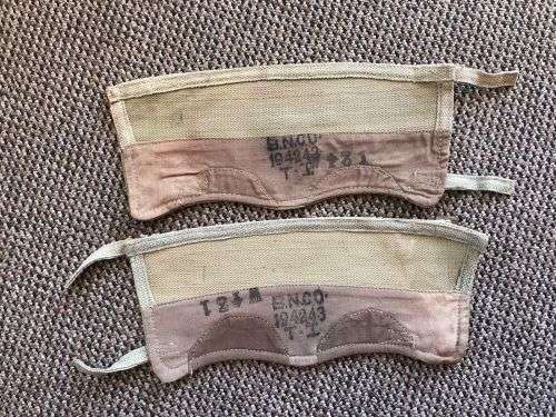 WW2  MATCHING PAIR OF LEGGINGS- DATED 1942