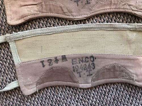 WW2  MATCHING PAIR OF LEGGINGS- DATED 1942