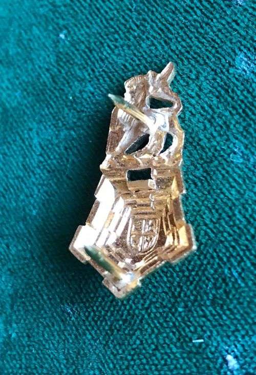 STAFF CORPS MESS DRESS COLLAR BADGE-WORN 1960`S-70`S- 2 PINS