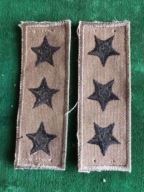 CAPTAIN COLLAR RANK PAIR-FIELD DRESS- MID 1990`S