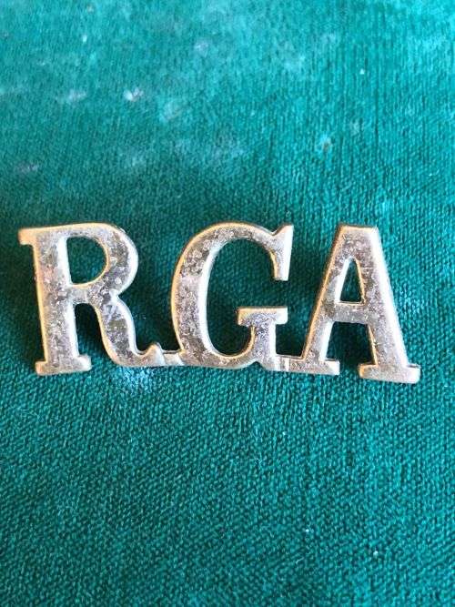 SHOULDER TITLE( SERVICE DRESS) ROYAL GARRISON ARTILLERY -WW1- 2 LUGS