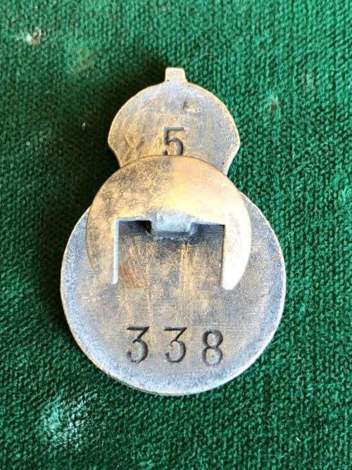 WW2 COLLAR BADGE OF C.P.S. A KHAKI UNIFORM WAS WORN BY MEMBERS-CIVILIAN GUARD