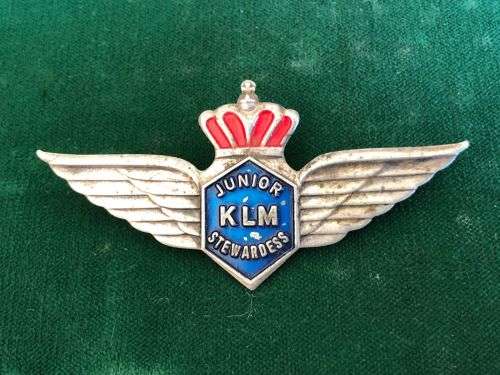 JUNIOR KLM STEWARDESS WINGS