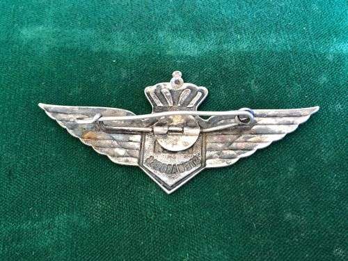 JUNIOR KLM STEWARDESS WINGS