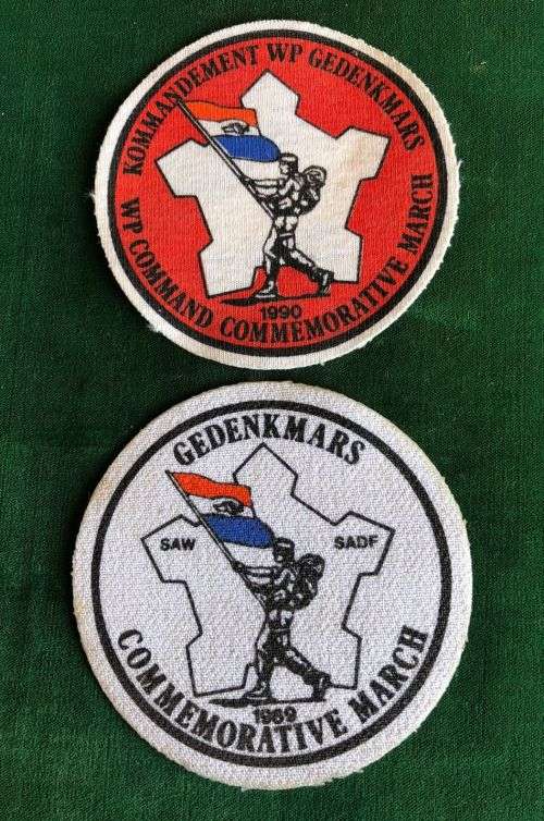 WP COMMAND COMMEMORATIVE MARCH 1990 AND 1989 CLOTH PATCH