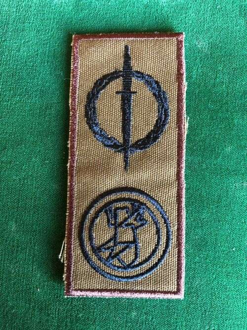 RECCE COMBINED OPERATOR AND EXPLOSIVE ORDINANCE DISPOSAL QUALIFICATION BADGE- EMBROIDERED- NEVER ADO