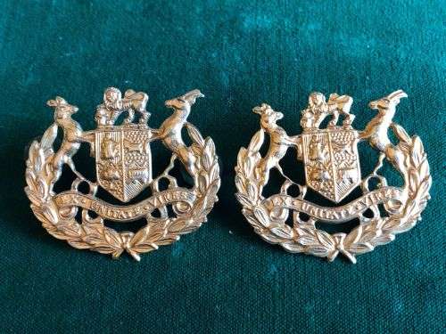 WARRANT OFFICERS CLASS 1 ,GILDING METAL RANK BADGE PAIR-PINS INTACT
