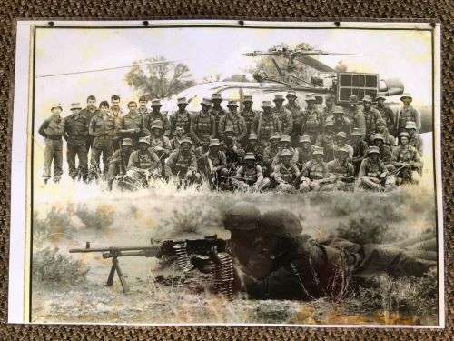 SADF BORDER WAR PERIOD POSTER-LAMINATED-MEASURES 30X42 CM