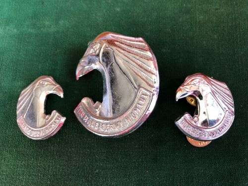 SERVICES CORPS CHROME CAP AND COLLARS - APPROVED IN 1978- PINS INTACT