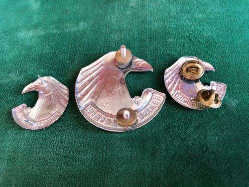 SERVICES CORPS CHROME CAP AND COLLARS - APPROVED IN 1978- PINS INTACT