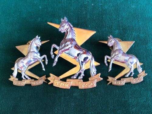 TECHNICAL SERVICES CORPS CAP AND COLLARS-WORN SINCE 1960- ONE PIN ON A COLLAR MISSING
