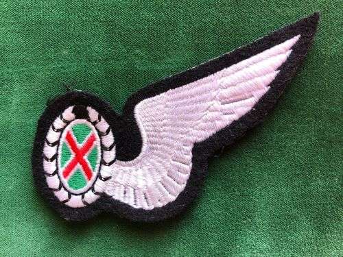 SAAF COMMANDO OBSERVER BREAST BADGE -EMBROIDERED