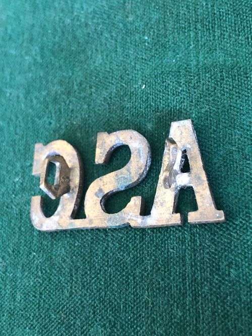 ARMY SERVICE CORPS TITLE-POST 1918- 2 LUGS