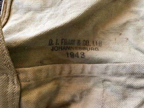 WW2 PATTERN 37 SMALL PACK-STAMPED AND DATED 1943-STILL GOOD CONDITION