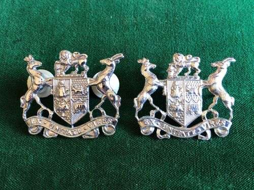 SERGEANT MAJOR CLASS 2,CHROME RANK BADGE-1970`S-2002-PINS COMPLETE