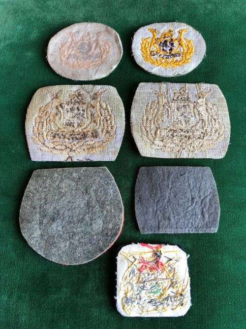 SA ARMYSELECTION OF SERGEANT MAJOR RANKS- SOLD TOGETHER- 7 IN TOTAL