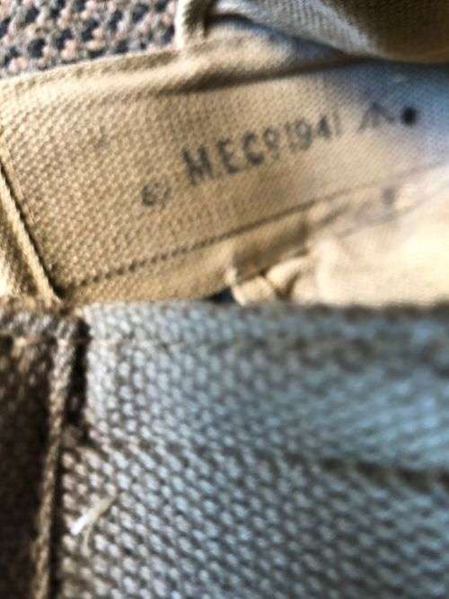 ORIGINAL WW2- LMG MACHINE GUN-AMMO DRUM POUCH-DATED AND MARKED 1941