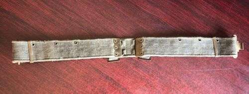 PATTERN 37 WEBBING BELT-ALSO USED IN THE RHODESIAN WAR-EXTENDED LENGTH 114CM
