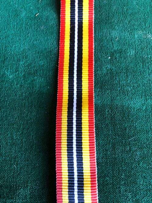 MINIATURE SOUTHERN AFRICA MEDAL RIBBON-SOLD IN LENGTHS OF 15 CM