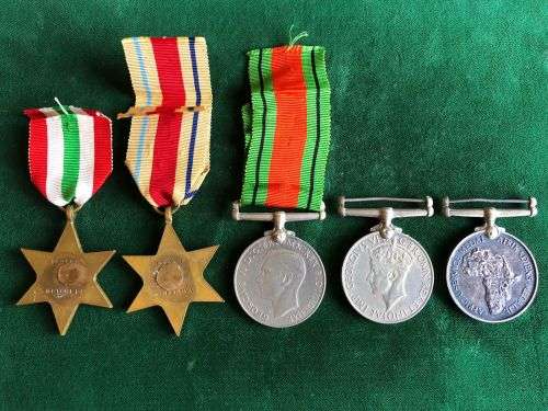 WW2 MEDAL GROUP OF 5 AWARDED TO 100107 R.R. MITCHELL