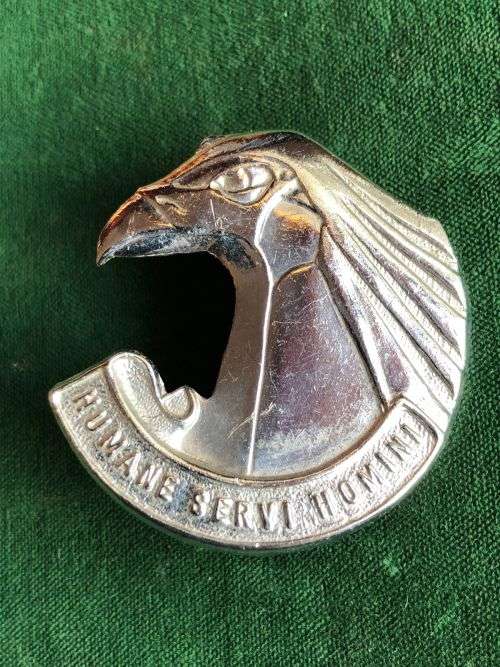 PERSONNEL SERVICES SCHOOL CHROME CAP BADGE- 2X SCREW LUGS