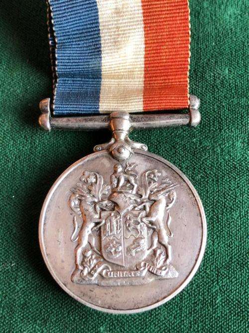 SOUTH AFRICAN MEDAL FOR WAR SERVICE (SILVER)-THEY WERE ISSUED UNNAMED